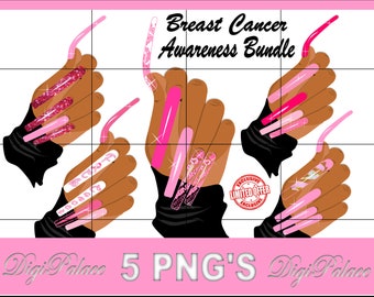 Digital CLIPART Download PNG Nails (5 Files)