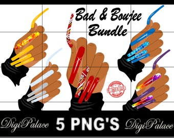 Digital CLIPART Download PNG Nails (5 Files)