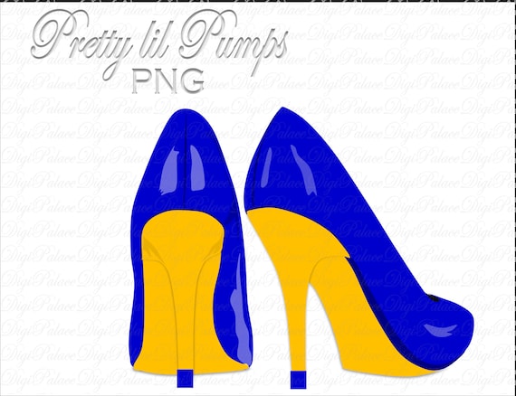 Glitter High Heel Stiletto Clipart (PNG)
