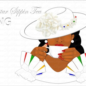 Fedora Hat, Sorority Sistah Clipart Tea Party Clipart Teacup Teapot Tea