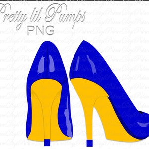 Glitter High Heel Stiletto Clipart (PNG)