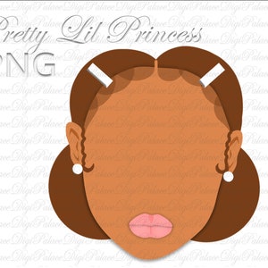 Cute girl PNG, ponytails, Cute black African American kids Png , African American clipart