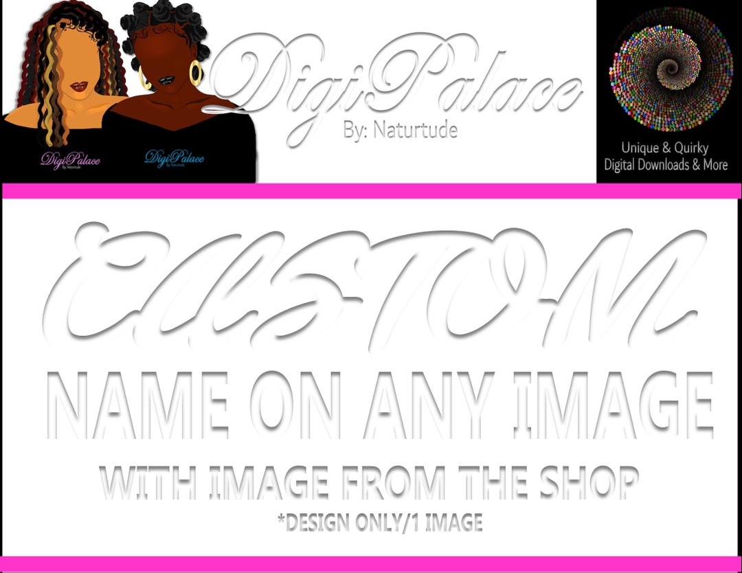 PRE-PAID Custom Name on Any Design - Etsy