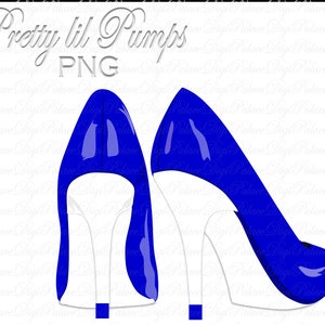 Glitter High Heel Stiletto Clipart (PNG)