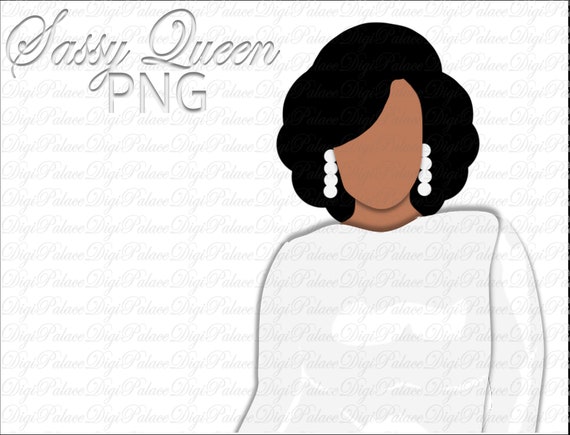 Black Girl Clipart, Curvy Girl Clipart, Black Woman Plus Size