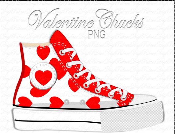 Zapatillas deportivas con forma de corazón de San Valentín (descarga  digital)