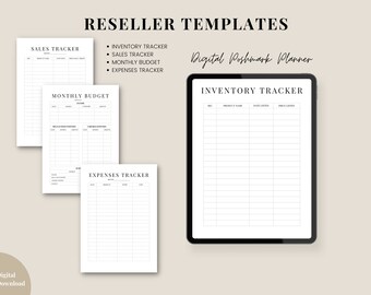 Inventory Tracker, Inventory Management, Poshmark Inventory, Inventory Log, Reseller Sales, Inventory Sheet, Reseller Inventory