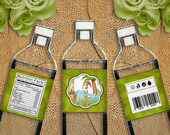 Jungle - Baby Shower Printable Water Bottle Labels - Instant Download