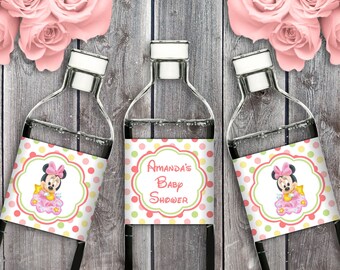 Baby Shower or Birthday Party Instant Download - EDITABLE PDF, DIY Printable Water Bottle Labels