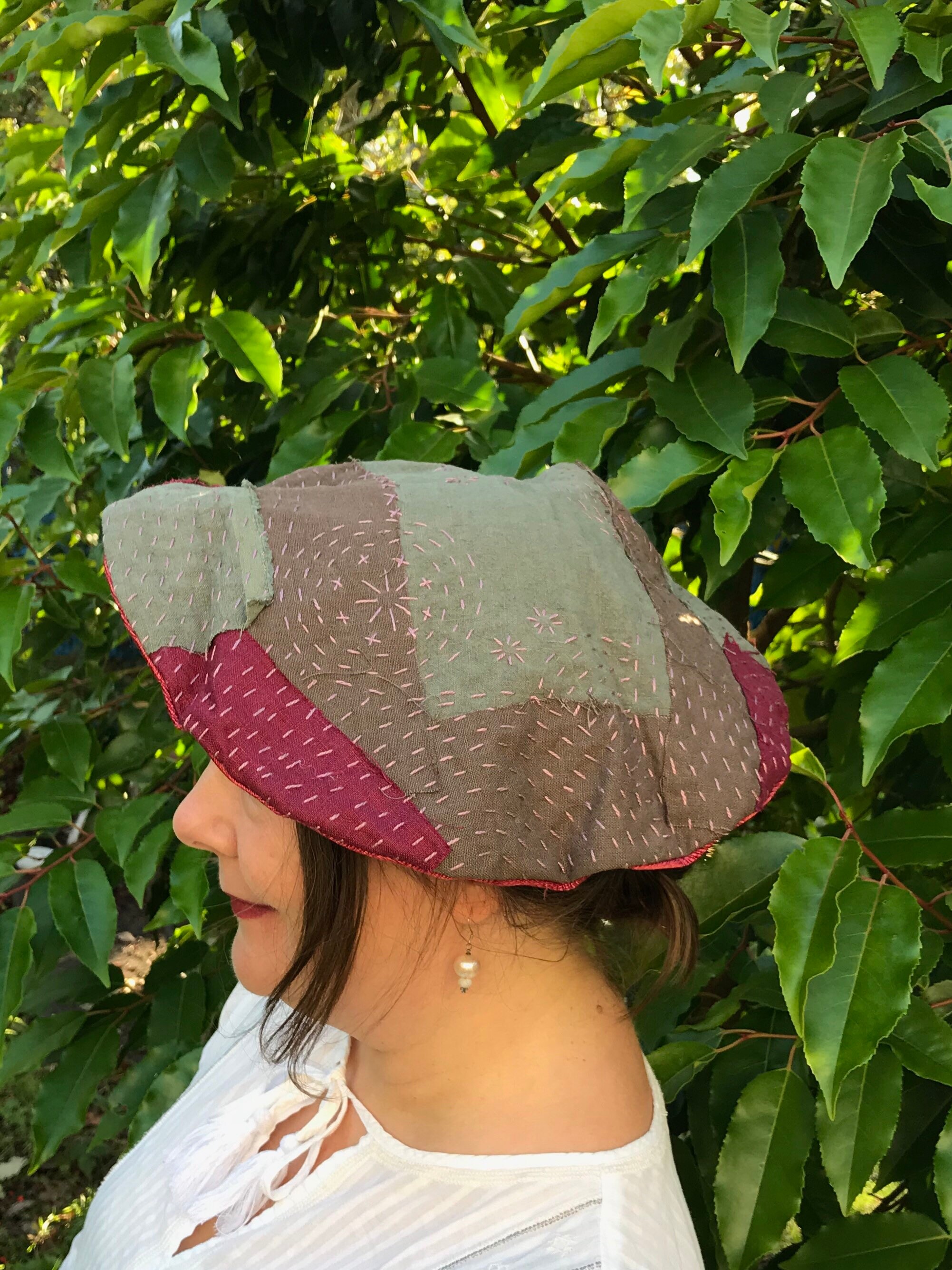 Prudence Lyn Beret Boro Patchwork With Dragonflies - Etsy