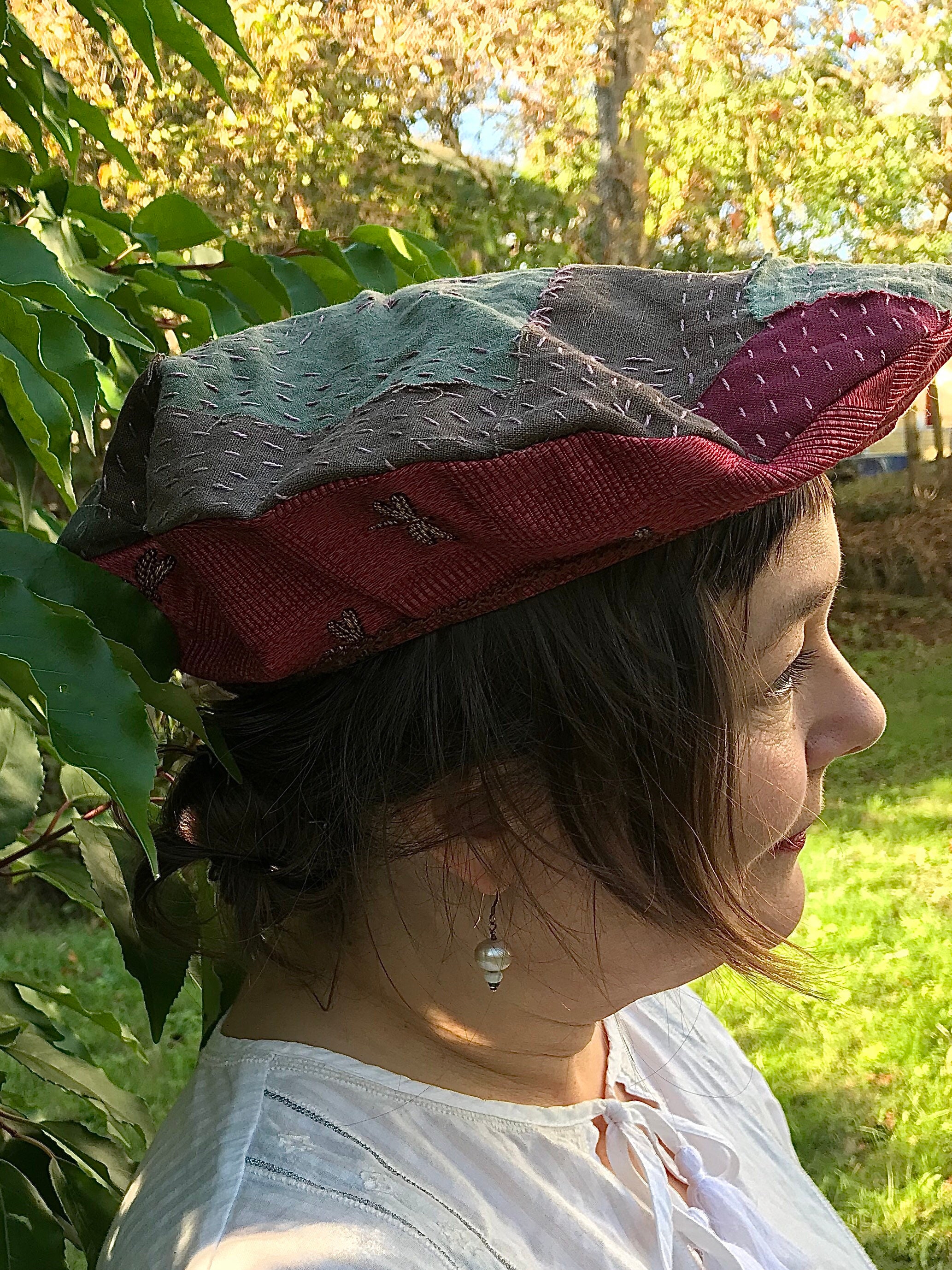 ✝️boro clothing ScrapQuilt Beret✝️ Introducing the Boro Collection: featuring unique patchwork