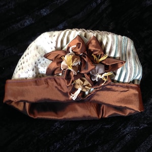 Sybil Louise Cloche Grey Stripe Velvet