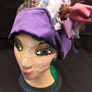 Sybil Louise Cloche Slate Grey Velvet