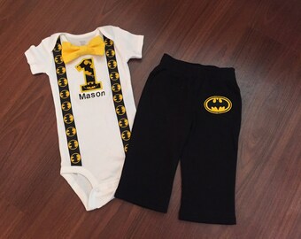 batman 1st birthday outfit