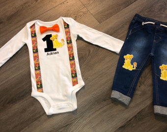lion king first birthday outfit boy