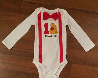winnie the pooh first birthday outfit