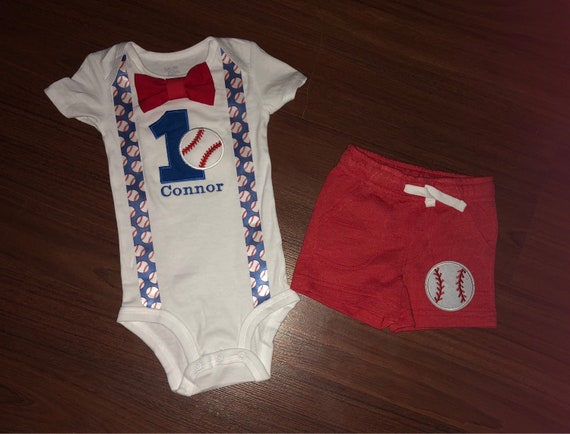 Baseball 1st Birthday Baseball Boy Birthday Outfit Baby Boy Etsy