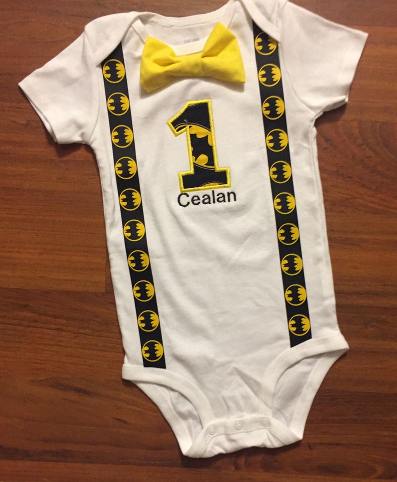 batman 1st birthday outfit