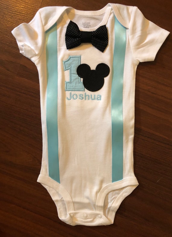 Baby Mickey Mouse 1st Birthday Boy Outfit 1st Birthday Boy Etsy