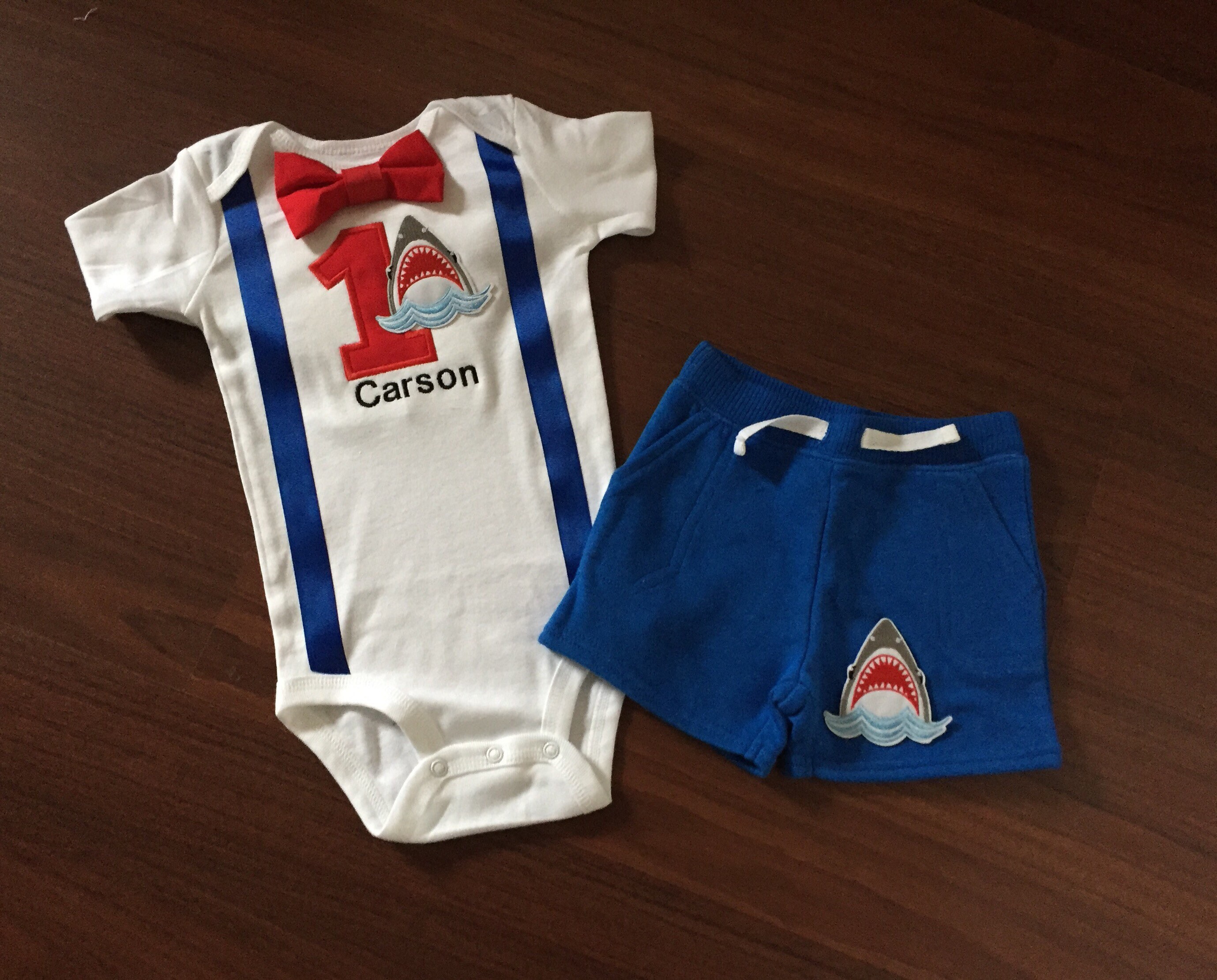 baby shark 1st birthday outfit boy