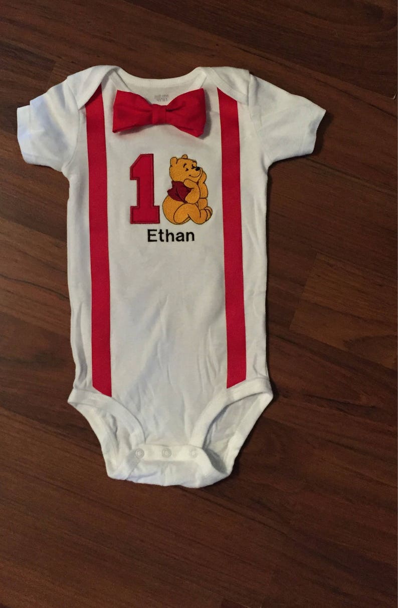 winnie the pooh 1st birthday outfit