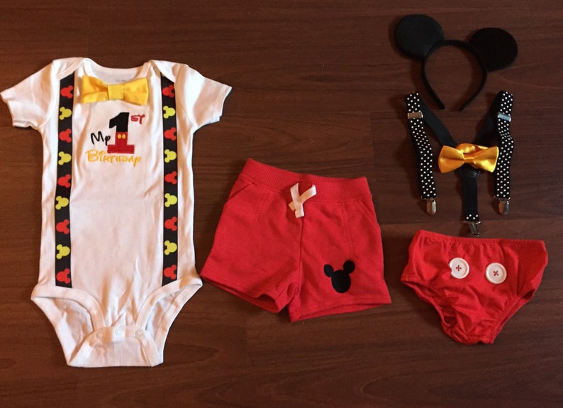 mickey mouse outfit first birthday