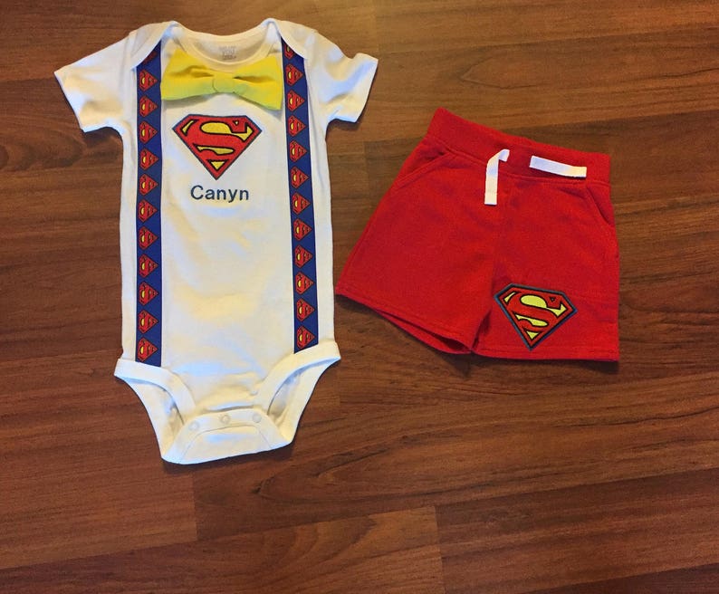 superman 1st birthday outfit