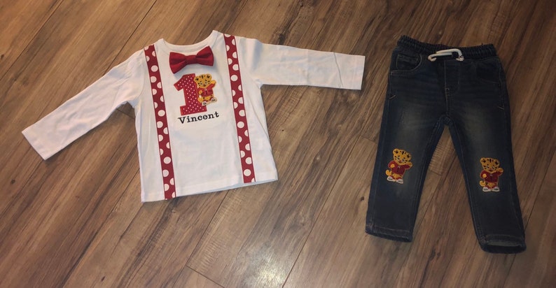 daniel tiger first birthday outfit