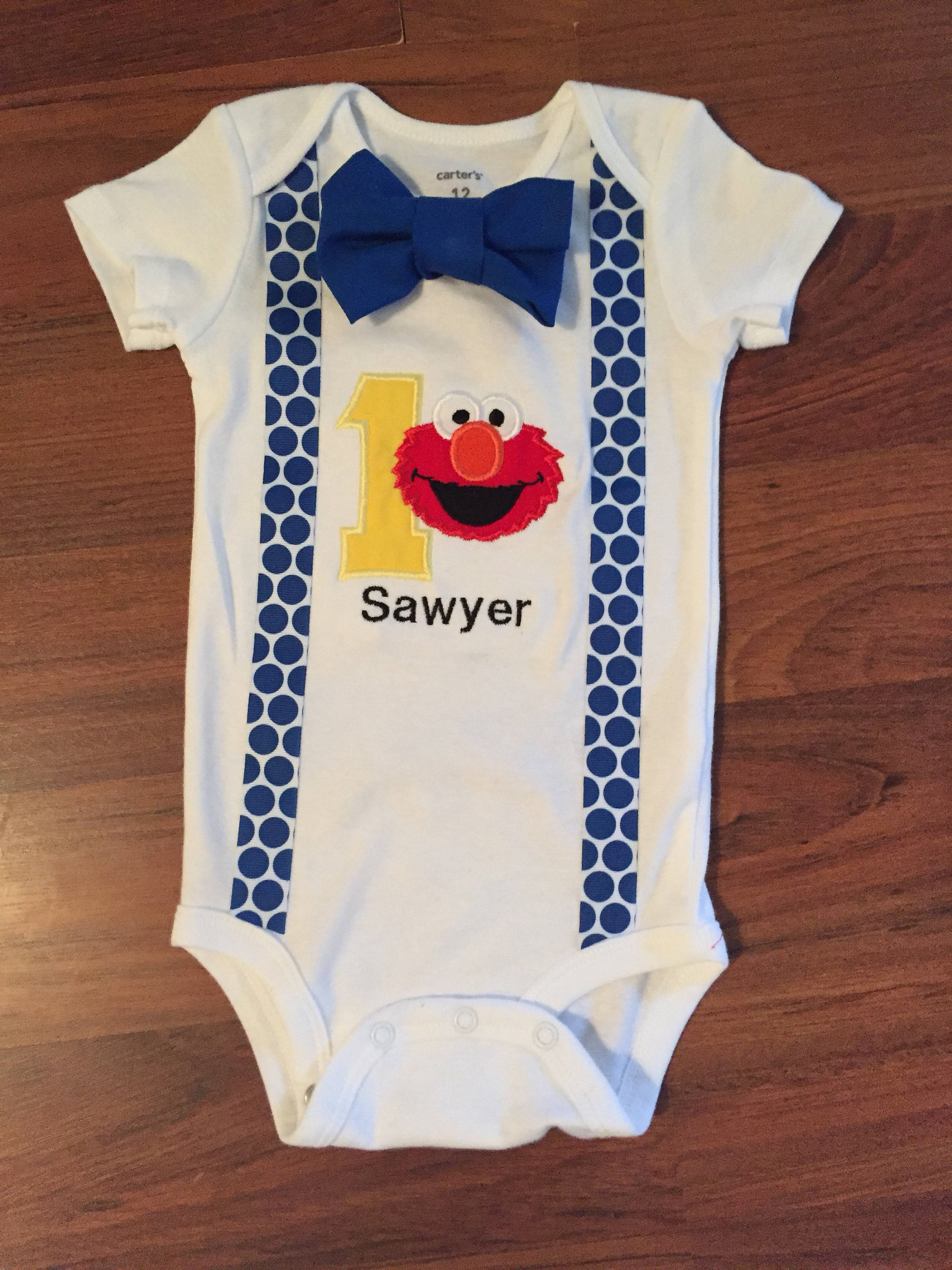 SALE Elmo 1st birthday Elmo boy birthday outfit Baby boy Etsy