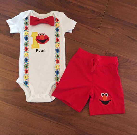 elmo 1st birthday outfit boy