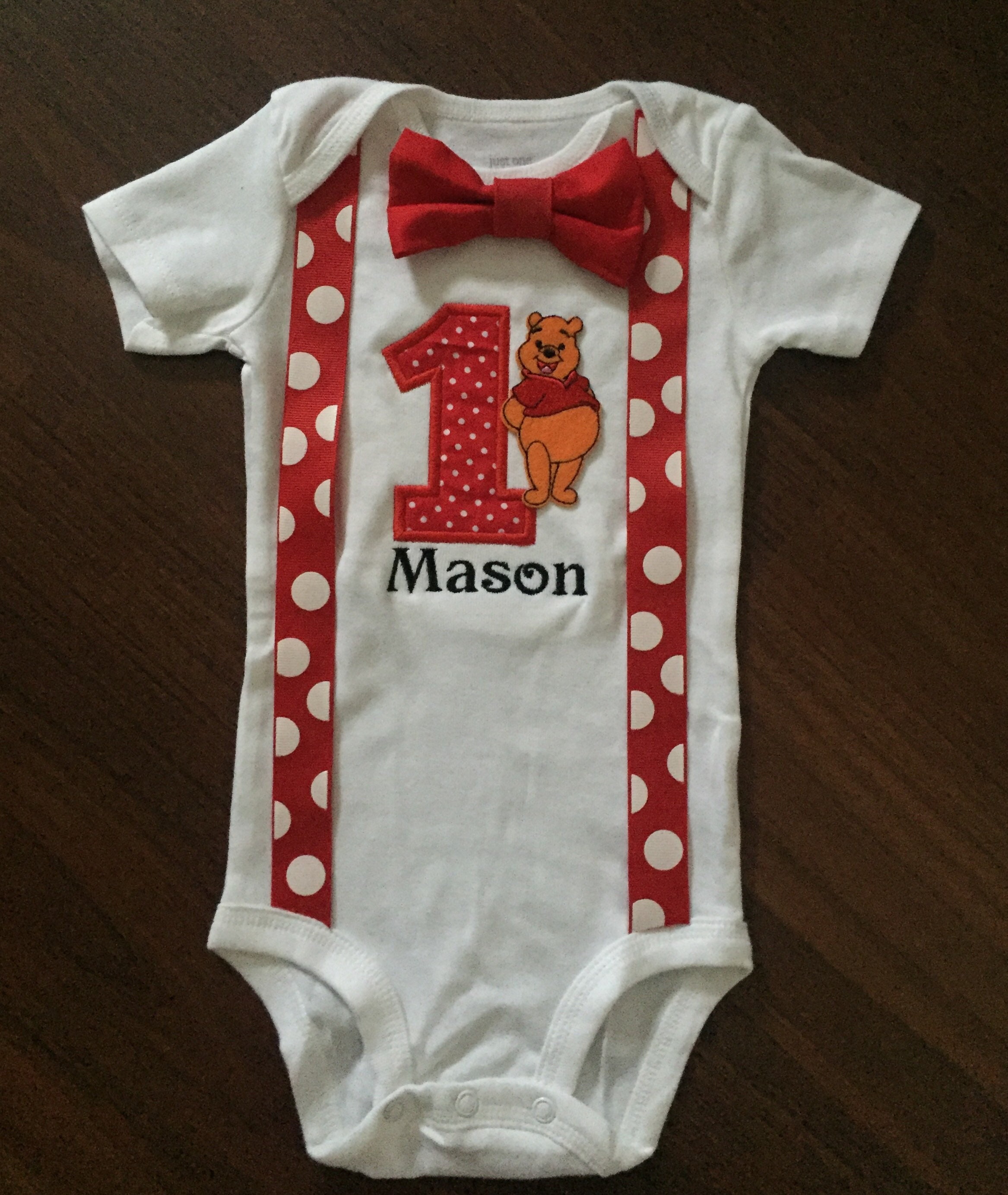 winnie the pooh 1st birthday boy outfit