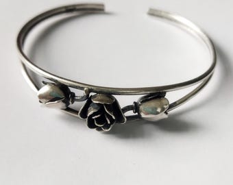 Sterling Silver Bracelet S. KIRK & SON, Romantic Antique Sterling