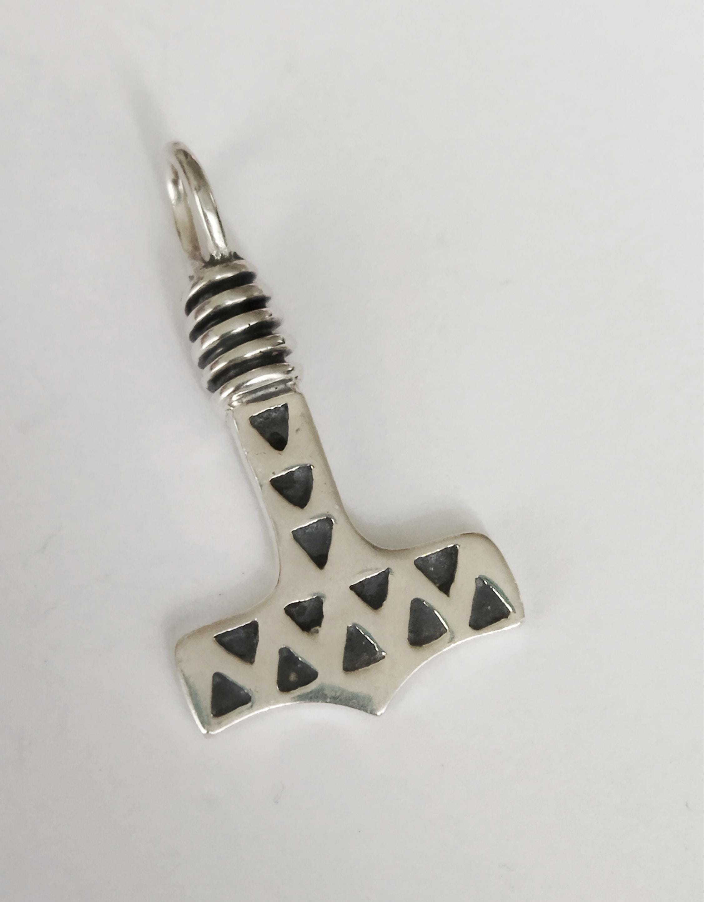 Vintage Jens Aagaard Thors Hammer Sterling Silver 925 Pendant