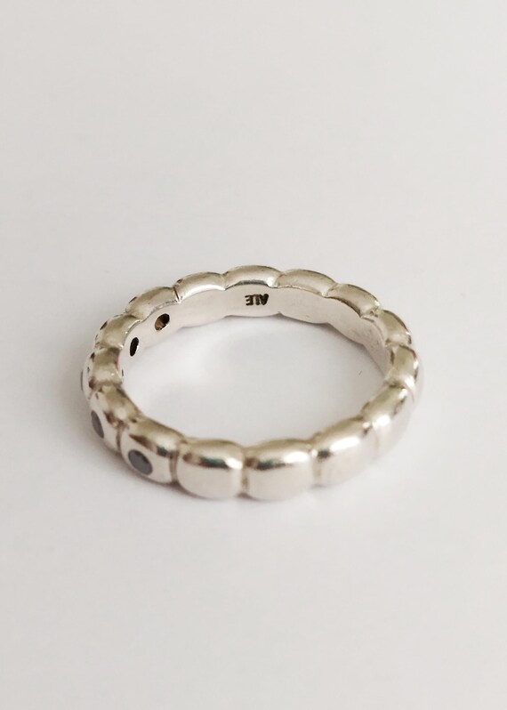 Authentic Pandora Sterling Silver Ice Stackable R… - image 4