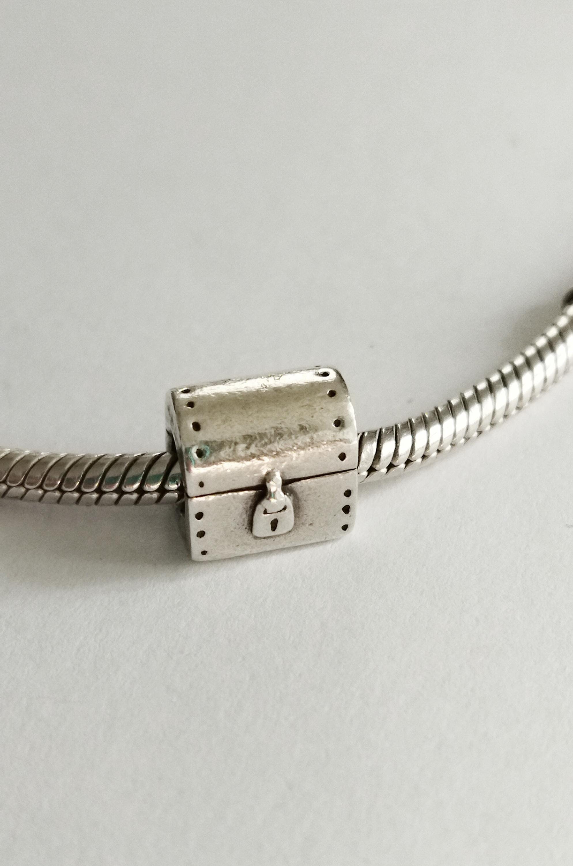 Authentic Pandora Treasure Chest Sterling Silver Charm 790425 - Etsy