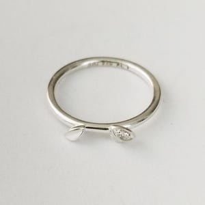Vintage Søren Peter Jensen stackable sterling silver ring Size  59/8,5