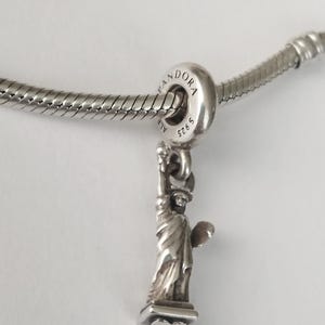 Authentic Pandora Statue of Liberty Charm, New York Charm,sterling