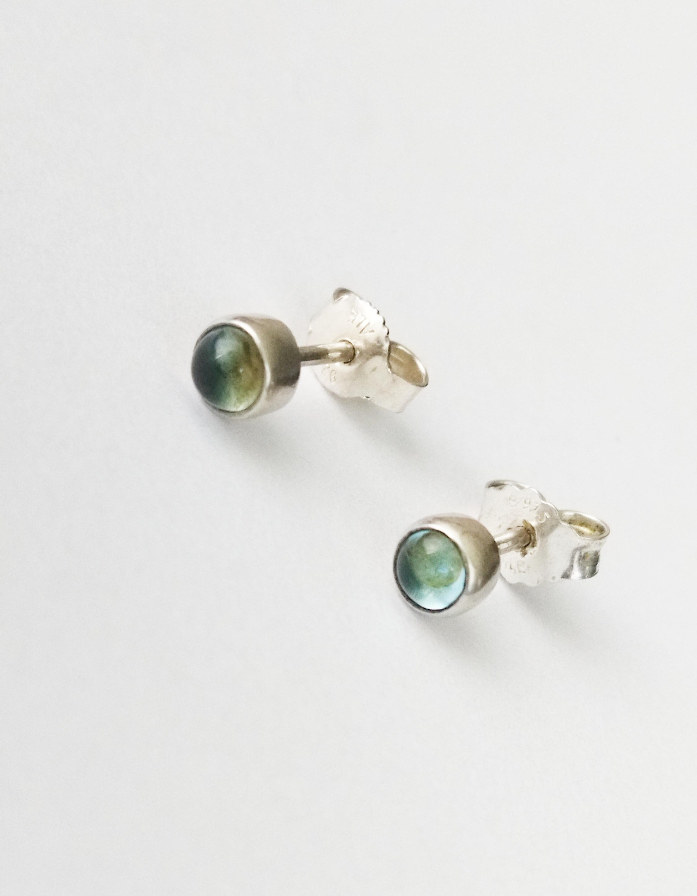 Authentic Pandora Sterling Silver Moonstone Stud Earrings, ALE925
