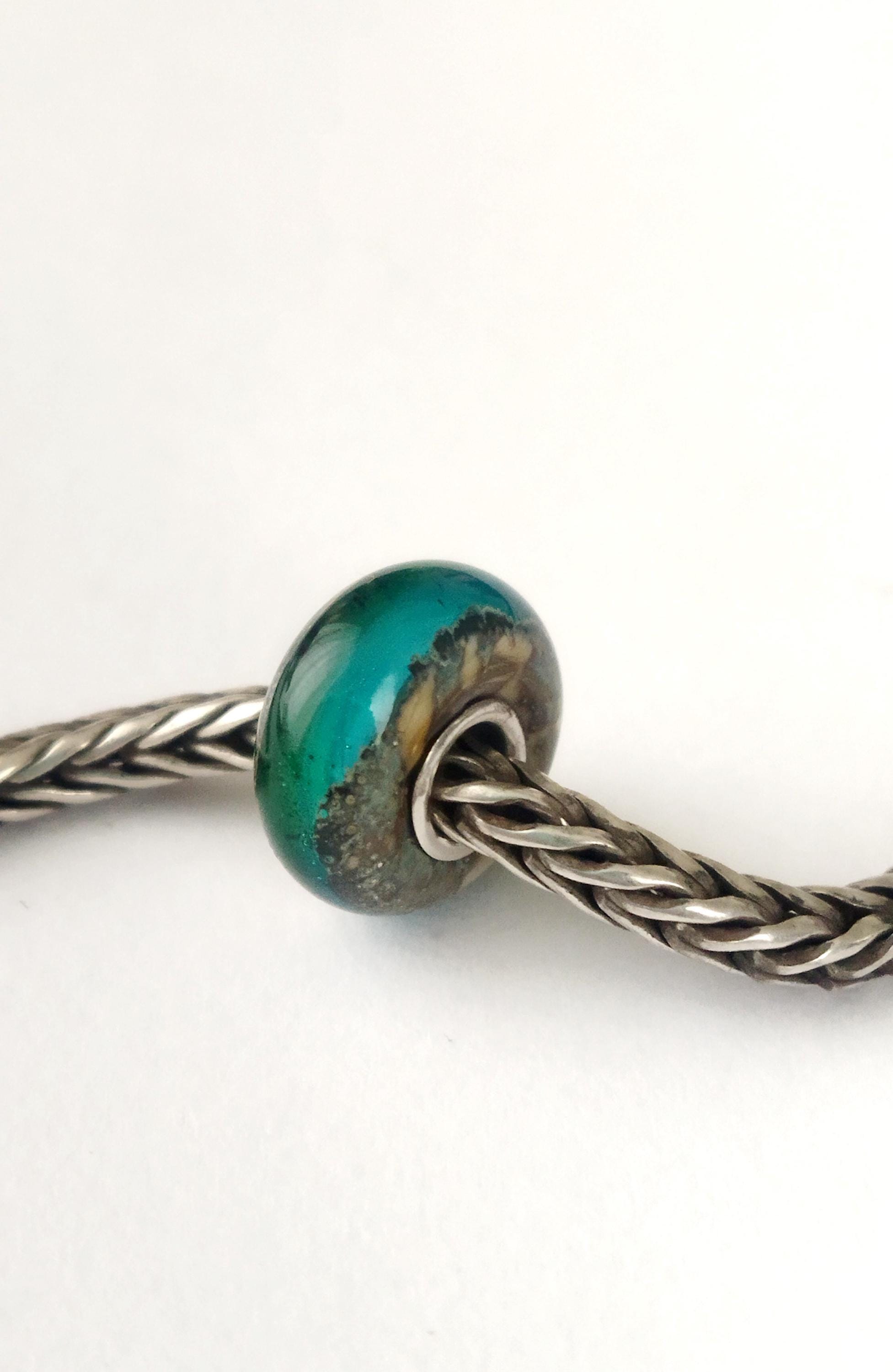 Authentic Trollbeads Old Earth Very Rare Charm , Retired Volcanic