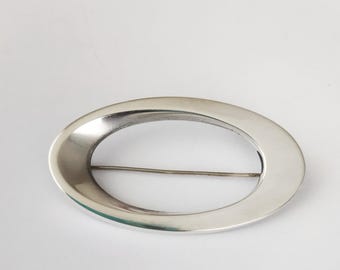 Large Vintage Hans Hansen #114 Sterling Silver 925s Brooch Denmark