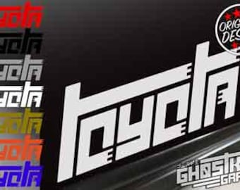 Toyota TEQ Style 'Vintage' Decal Sticker