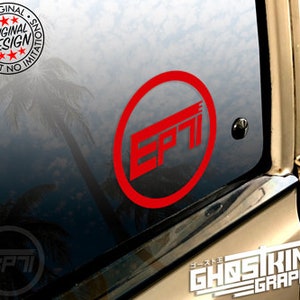 EP71 Toyota Starletトヨタ TEQ style Decal Sticker hilux truck celica landcruiser crown corolla supra cressida corona