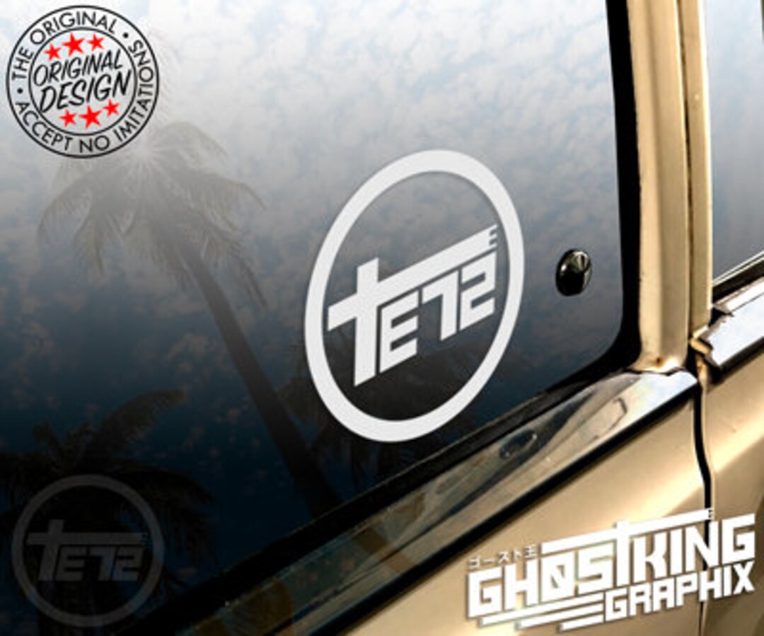 TE72 Toyota Corollaトヨタ TEQ Style Decal Sticker Hilux Truck Celica ...