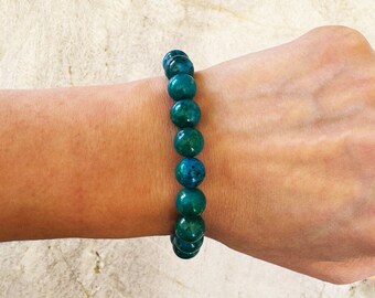 Ray Mine Chrysokoll Armband - 10 mm Stretch
