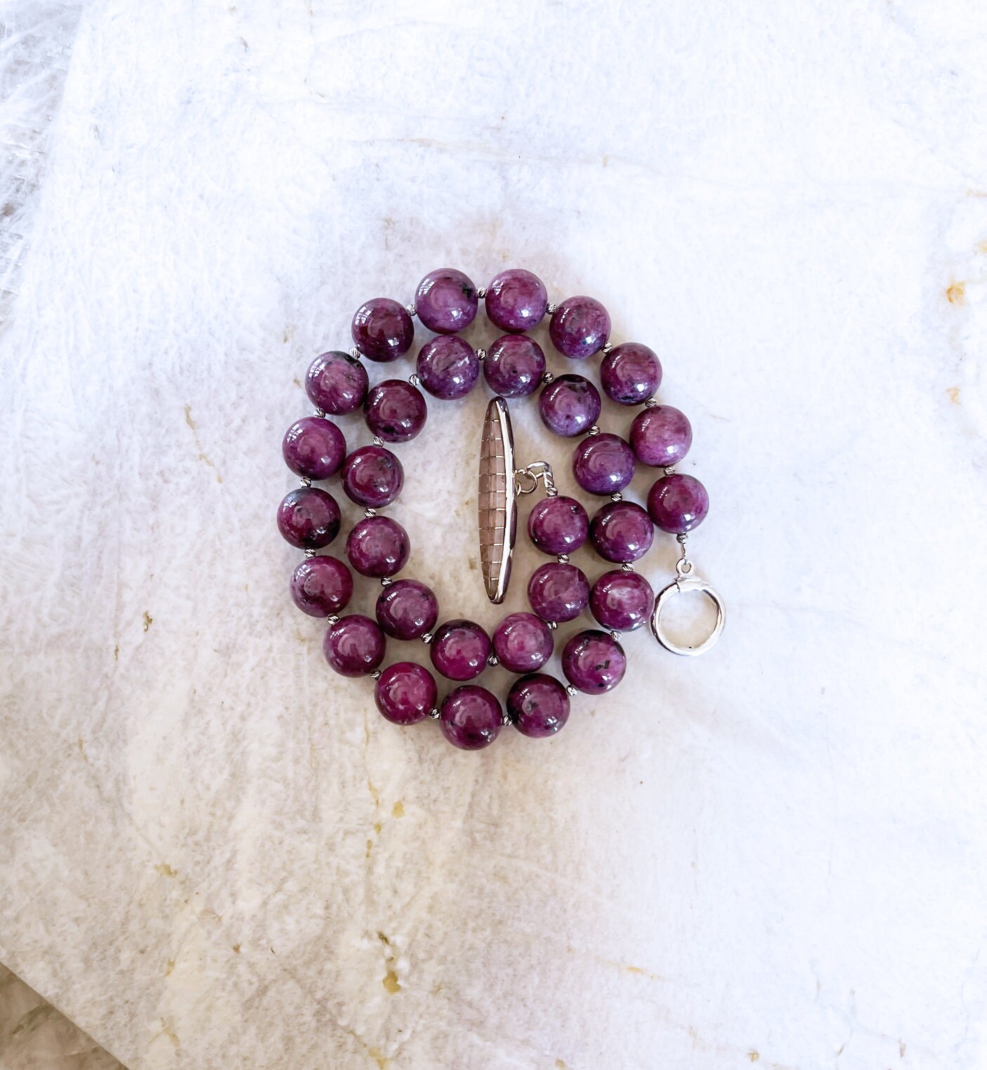 Parure Morena* - Collana A Catena Con Radice Di Rubino - Gioielli - Foto 11