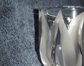 Lalique Tulips Deux Tulipes - Crystal Vase Hand Signed - Made in France
