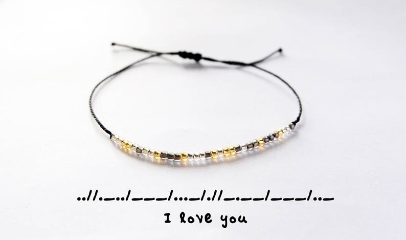 morse code bracelets etsy