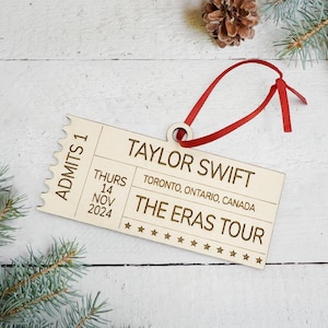 Custom Concert Ticket Ornament