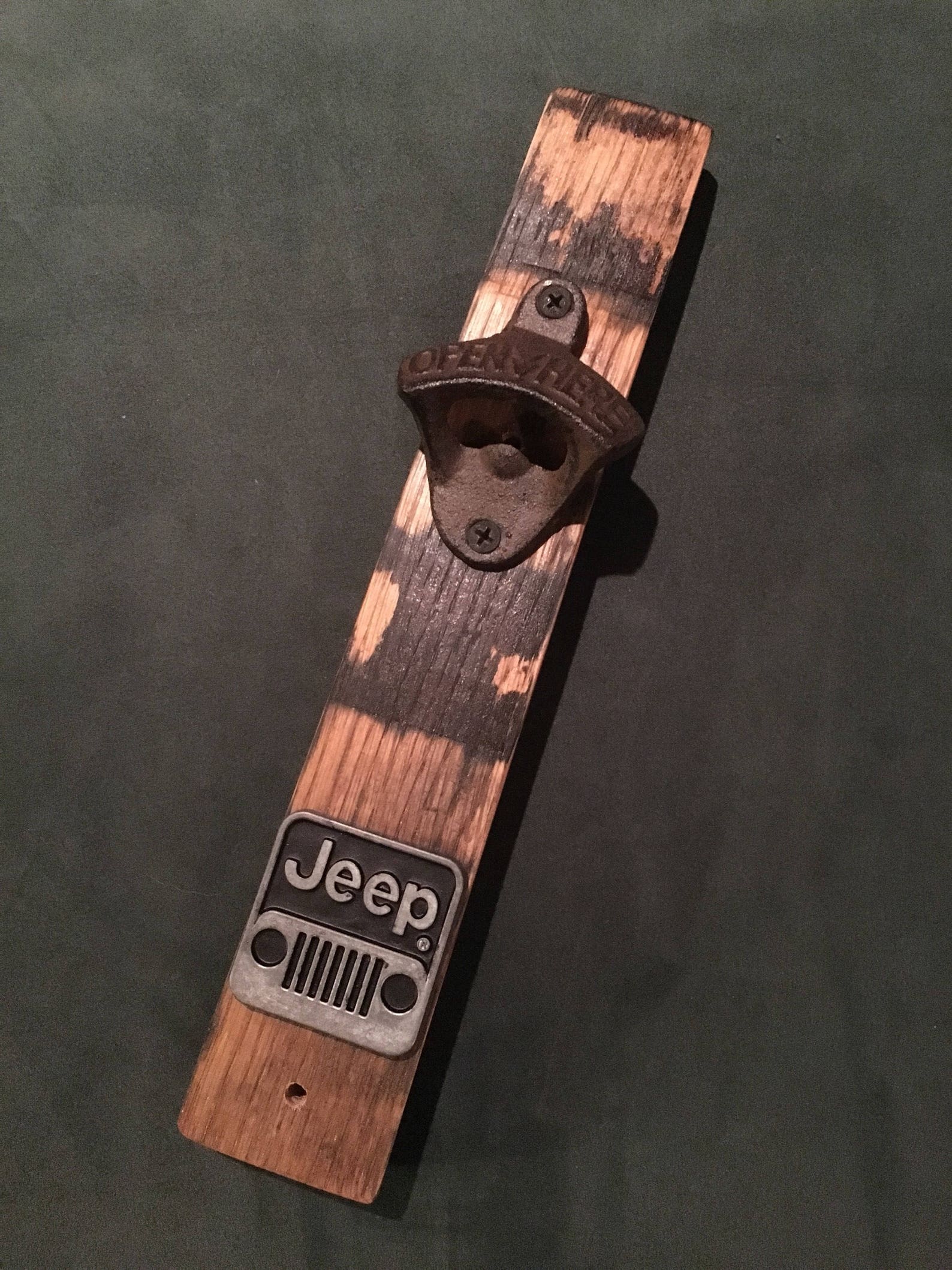 Rustic Jeep bottle opener Etsy