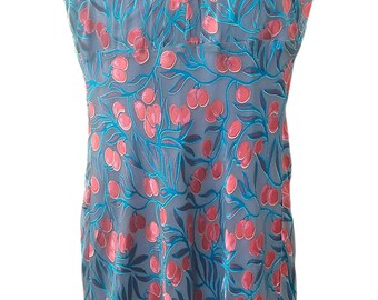 NWT Betsey Johnson New York Vintage Sheer Velvet Burnout Cherry